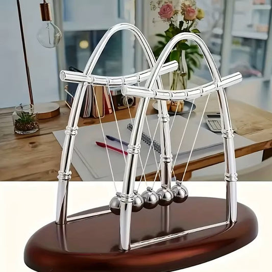 Pendule de Newton – Jouet de Bureau Interactif et Décoratif pour Stimuler la Concentration